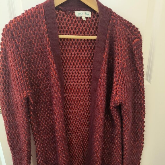 ✨ 3 for‎ $15 SALE ✨Grace & Lace cardigan - Sz Medium - Picture 1 of 5